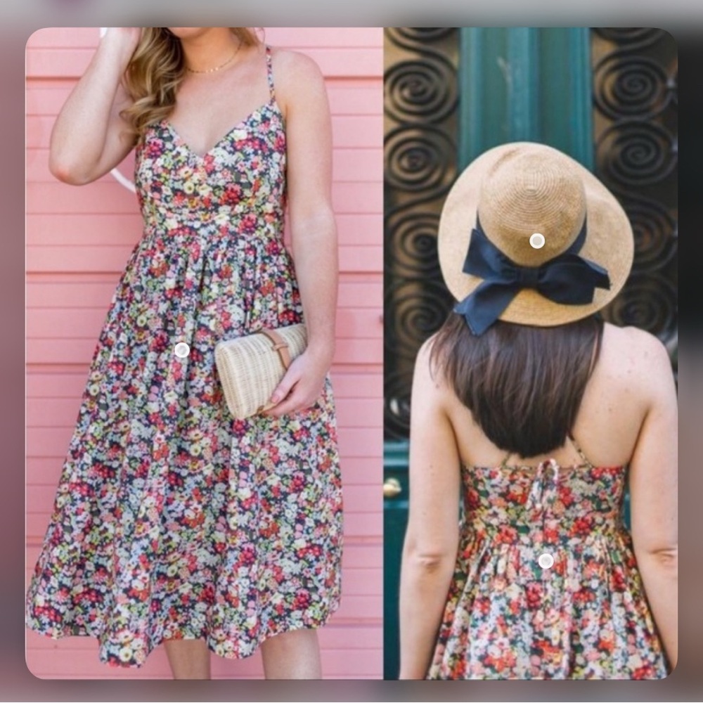 J. Crew x Liberty London - Lace-Up Back Dress Liberty Thorpe